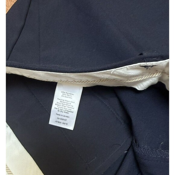 Talbots Women Windsor Curvy Straight Leg Wide Leg Pants Blue Dress Pants Size 10 - Picture 5 of 8